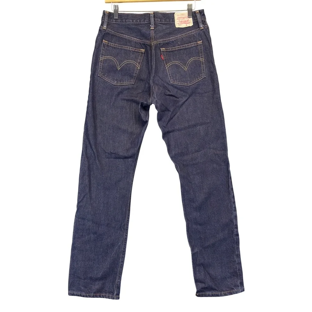 Levis 501 Premium Denim Jeans Mens 29x30 Button Fly Straight‎ Leg Big E